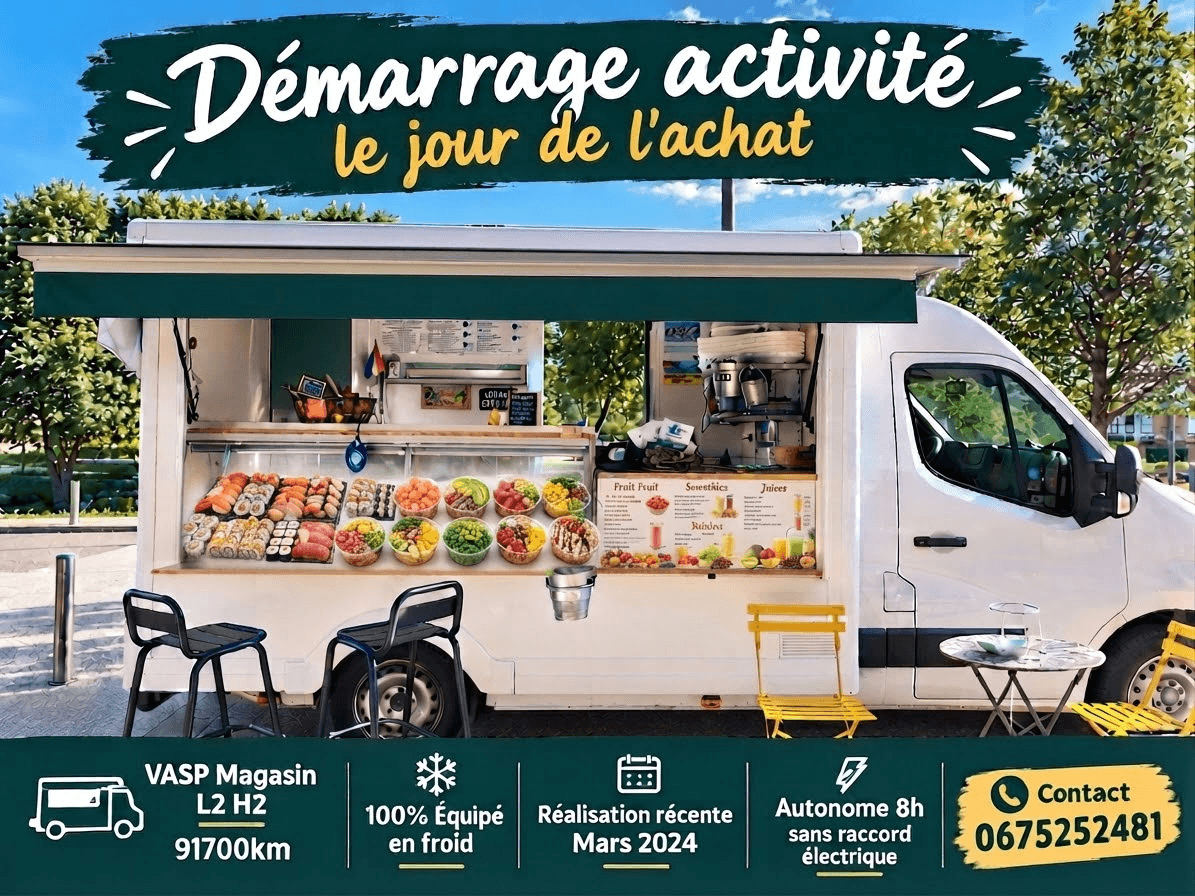 Camion Magasin Polyvalent Équipé en Froid à 100%